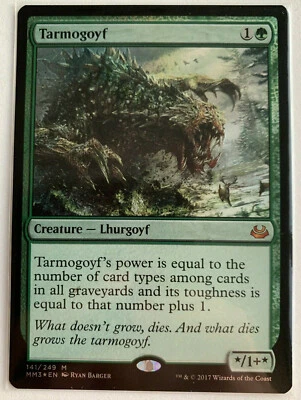 MTG 9.5 Gem Mint Foil Mythic Tarmogoyf, Modern Masters 2017 (MM3) Never Played!! - Image 1 of 4