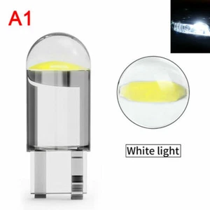 4Pcs Newest W5W Led T10 Car Light COB Glass 6000K White Automobiles License IRL - Picture 1 of 5