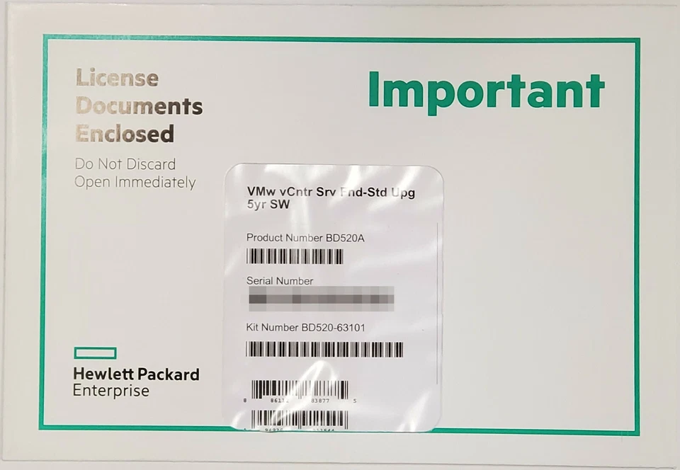 HP Vmware vCenter Server Foundation to Standard Upgrade 5yr License LTU - Image 1 of 1