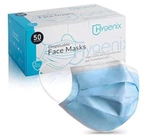 Hygenix 3-lagige Einweg-Gesichtsmasken PFE 99% Filterqualität getestet von einem US-Labor. - Bild 1 von 7