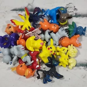 Pokemon Mini Figures Small Miniature Pikachu Evee Charzard Lot Of 23 - Picture 1 of 13
