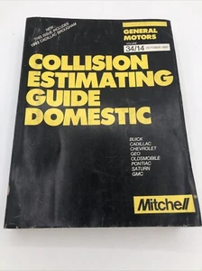 MITCHELL COLLISION ESTIMATING GUIDE DOMESTIC GENERAL MOTORS GMC Oct 1992 34/14 - Picture 1 of 7