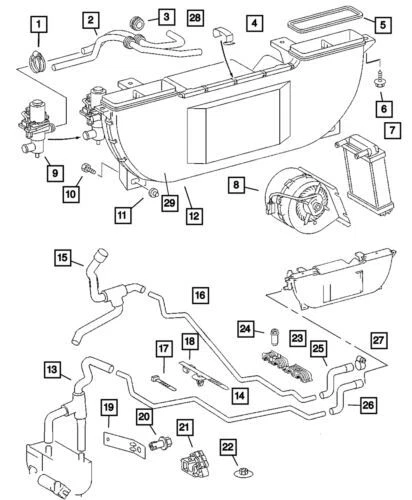 Calentador de aire acondicionado genuino Mopar 2003-2006 Dodge Sprinter 2500 5124700AA Foto 1 de 1