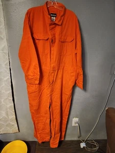 2 Pr Mens Bulwark FR Work Coveralls FR Orange 52-Reg & 52 L Gray - Picture 1 of 13