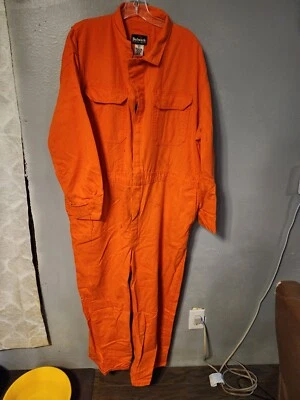 2 Pr Mens Bulwark FR Work Coveralls FR  Orange 52-Reg & 52 L Gray - Image 1 of 4