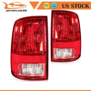 Fits 2009-2018 Dodge Ram Taillights Assembly Rear Red Housing Lamps Taillamps - Picture 1 of 9