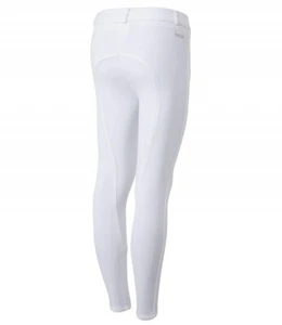 Horze Kids Active Silicone Grip Full Seat Breeches - White - Picture 1 of 4