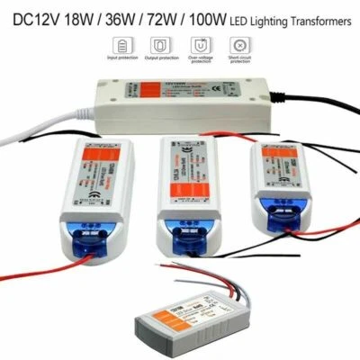 DC12V 18W 48W 73W 100W AC 90-240V zu DC LED Treiber Konverter Netzteil adapter - Bild 1 von 4