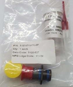 Conector calibre 20 MS3471W10-6P, 6 pines - Imagen 1 de 2