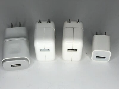 (2) Apple A1357 10W USB Power Adapter Wall Charger iPhone iPod Genuine OEM WORKS - Image 1 of 4