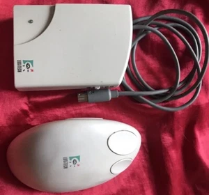 LOGITECH CORDLESS WHEEL MOUSE PS/2 VINTAGE COMPLETE FULLY WORKING SET - Zdjęcie 1 z 6