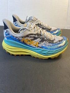Hoka One One Stinson 7 Evening Primrose Trail Running Sneakers Men’s Size 9.5D - Picture 1 of 9