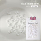 Manicure Diy Decorations White Pearlescent Butterfly Nail Art Accessories  Gf