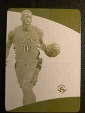 2014-15 Demar Derozan National Treasures Printing Plate Yellow LOGOMAN #1/1 