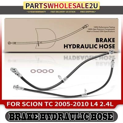 Manguera hidráulica de freno lateral delantero 2 piezas para Scion tC 2005 2006 2007 2008 2009 2010 Foto 1 de 4