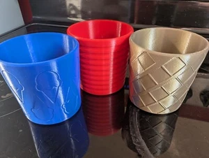 3D Printed Ice Cream Koozies. Fits Pint Size 16oz Ben & Jerry's, Blue Bell, etc. - Picture 1 of 14