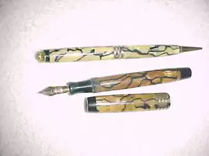 JUEGO DE RING-TOP PARKER DUOFOLD APROX. 1930 - DUOFOLD DELUXE 14K NUEVO EN CAJA - Imagen 1 de 7