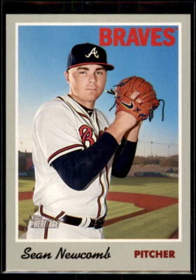 2019 Topps Heritage Sean Newcomb #17 Atlanta Braves - Image 1 of 2