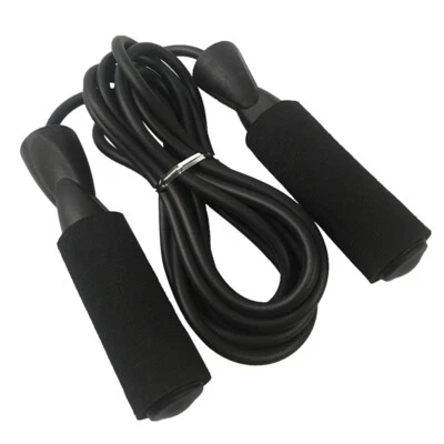 Adjustable Jump Rope Fitness Skipping Rope Soft Foam Handles -free I6W6 - Image 1 of 4