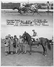 "HUDDLE" Horse Racing Photo Winners Circle 1953 Sunshine Park Howard Craig up