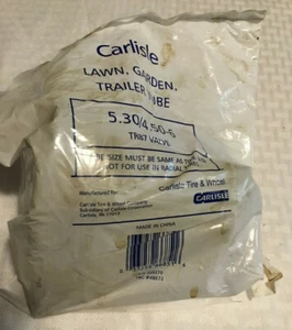 Carlisle Lawn & Garden Trailer Tube 5.30/4.50-6 TR87 Valve 320270 - NEW - Picture 1 of 2