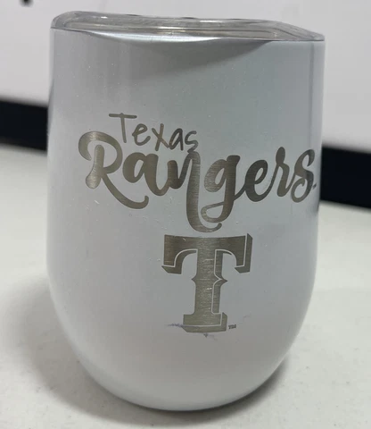 Women’s Texas Rangers The Diamond Collection 12 oz Opal Wine Tumbler Cover