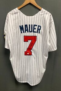 Joe Mauer Signed Minnesota Twins Baseball Jersey AUTO PSA COA Sz XL