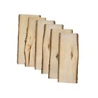 Rustic Basswood Plank 23" with Live Edge Wood - for Wood Burning, (Pack of 6)