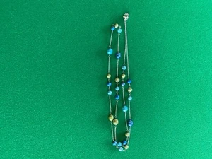 Genuine Honora Pearl Blue / Green Station Necklace - Picture 1 of 3