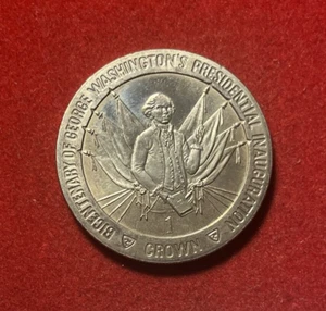 Isle of Man 1989 Crown UNC Copper-Nickel Coin KM#249 George Washington T4477a - Picture 1 of 2