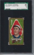 1911 T205 baseball card Matty McIntyre Chicago White Sox SGC 3 Sweet Caporal