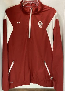 Team NIKE FIT STORM Authentic OU Oklahoma Sooners 1/4 Zip Pullover Men's Large  - Picture 1 of 12