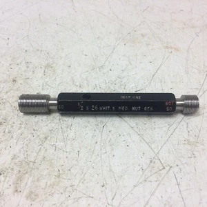 Go / No Go 1/2" X 26 - WHIT - Go/No Go Plug Thread Gauge (Used) - Picture 1 of 11