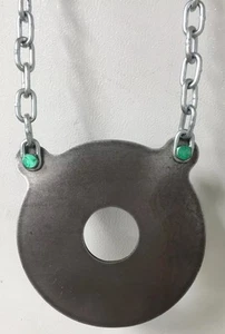 AR500 Steel Target 10"x1/2" Bullseye Gong Target 3" Center 4" Gong Included - Picture 1 of 4