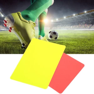 Tarjeta de árbitro de fútbol, tarjetas rojas y amarillas de fútbol récord partidos de fútbol - Imagen 1 de 7