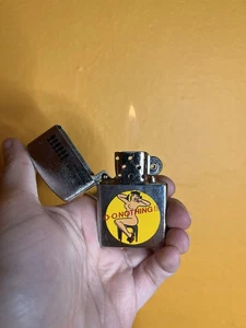 Vintage Nose Art Series O-O Nothing Pinup Flip Top Lighter - Picture 1 of 4