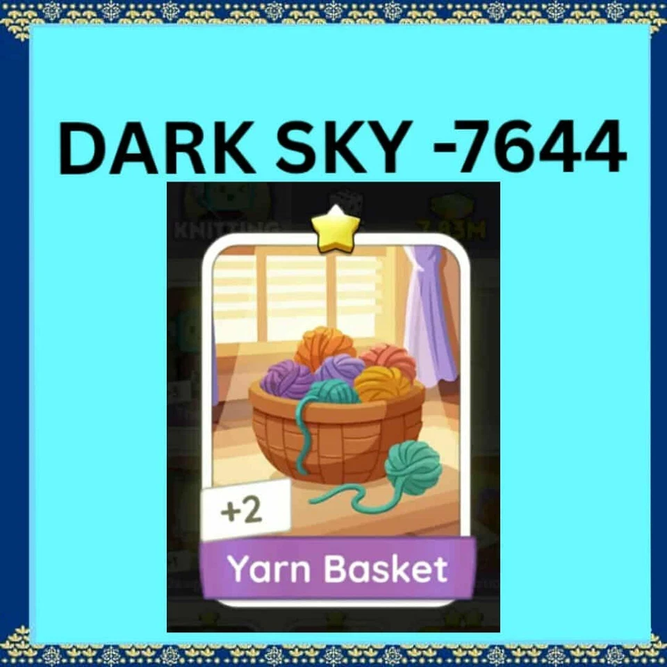 1 x Yarn Basket (⭐) set 2 - Mono_poly_ Go sticker (Fast sending) - Image 1 of 1