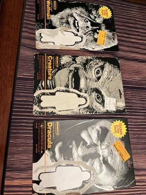 Лот из 3 винтажных Remco монстров фигурки коробки карты только  - Изображение 1 из 4