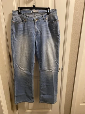 Levis 529 джинсы 14 M изогнутый вырез ботинок светло-синий эластичной джинсовой ткани 14 М загрузки покроя    - Изображение 1 из 4