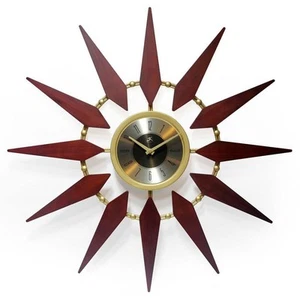 Orion Walnut Look Wall Clock - Picture 1 of 7