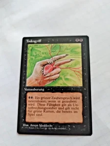 Mtg Death Grip (Todesgriff) German FBB Regular Miscut - Uncirculated - Picture 1 of 3