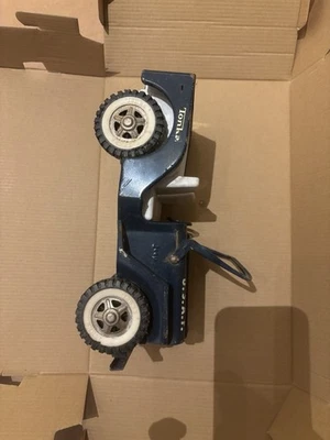 Vintage 1960's Tonka USAF Air Force Jeep Pressed Steel Toy Blue Truck - Image 1 of 4