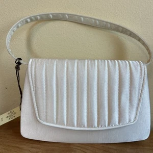Kate Landry Ivory Satin Evening Handbag With Strap NWT - Picture 1 of 7