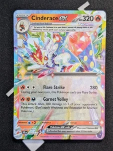 Cinderace ex - 028/142 - Pokemon Stellar Crown Double Ultra Rare NM - Picture 1 of 2