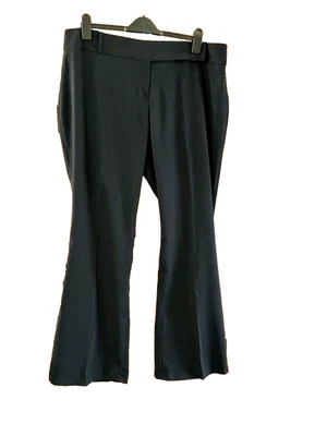 NWT Black trousers by Dorothy Perkins size20 L33in W40in Highwaist bootleg style - Image 1 of 4
