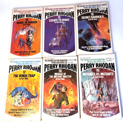 Perry Rhodan Vols. #4, 8, 14, 15, 16, 17, 18, 19, 20, 32. 40, 79 & Immortal Unkn - Image 1 of 4