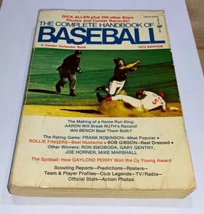 The Complete Handbook of Baseball 1973 Edition Zander Hollander Lancer MLB - Picture 1 of 9