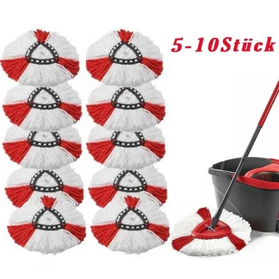 10 Wischbezug für Vileda Turbo Wischmop 360 Easy Wring Clean Moppkopf Ersatzkopf - Bild 1 von 4