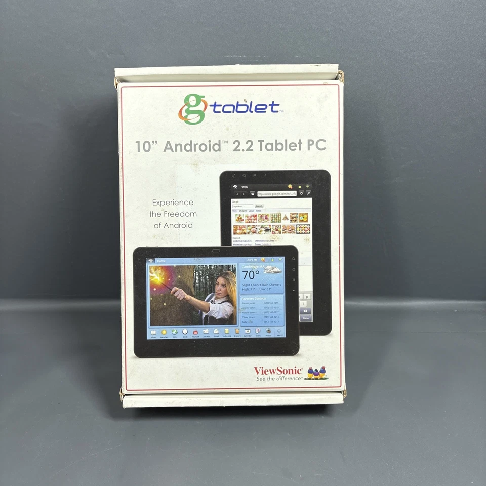 ViewSonic G Tablet UPC300-2.2 Android Tablet See Description  - Image 1 of 4