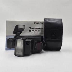 Canon Speedlite 300EZ Shoe Mounted Flash - Fully Complete & Working - Picture 1 of 9